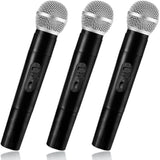 3 Pcs Kids Microphone Toy,Plastic Fake Microphone Pretend Play Toy Black Stage Mics Toys For Halloween Christmas Karaoke Costume Party Favors