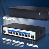 8 Ports Ethernet Switch, 8X2.5G Rj45 Ports And 1X10G Sfp Port, 60Gbps Switching Capacity, Ideal For 2.5Gb Nas, 4K Video, Gaming Pc, 2.5Gb Server, 2.5Gb Wifi Ap,2.5Gb Pcie Adapter 2.5Gb Gigabit