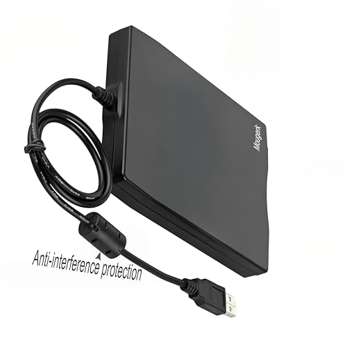 Floppy Drive 3.5 External Usb Floppy Diskette Drive For Laptops Desktops Notebooks (Black)