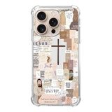 Christian Aesthetic Case Compatible With Iphone 16 Pro, Jesus Cross Case For Iphone 16 Pro, Cool Tpu Shockproof Case Cover