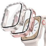 2-Pack Bling Case with Screen Protector for Apple Watch 41mm - Protective Watch Accessories with Style