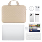 17 Inch Laptop Sleeve Case,Waterproof Laptop Bag With Handle,Shockproof Protective Notebook Pc Case Compatible With Lenovo/Hp/Acer/Chromebook/Dell/Msi,Beige