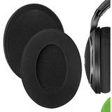 Geekria Comfort Laminated Fabric Replacement Ear Pads for Sennheiser HD 598/ 598SE/ 598CS/ 598SR/ 595/599/ 599SE Headphones, Repair Parts (Black)