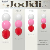 144 Pcs - Premium Party Balloons For Baby Showers, Birthdays, Weddings, Valentine'S Day And Celebrations (Red, Pink, White)