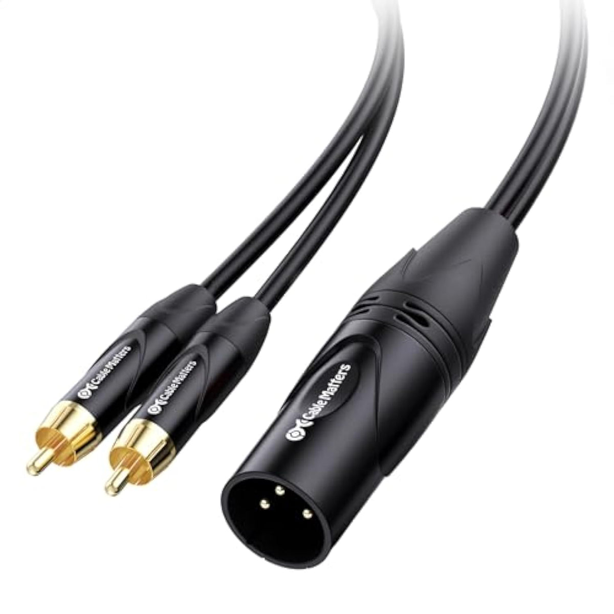 Cable Matters Dual RCA to XLR Stereo Audio Splitter Cable 6 ft / 1.8m (XLR to
