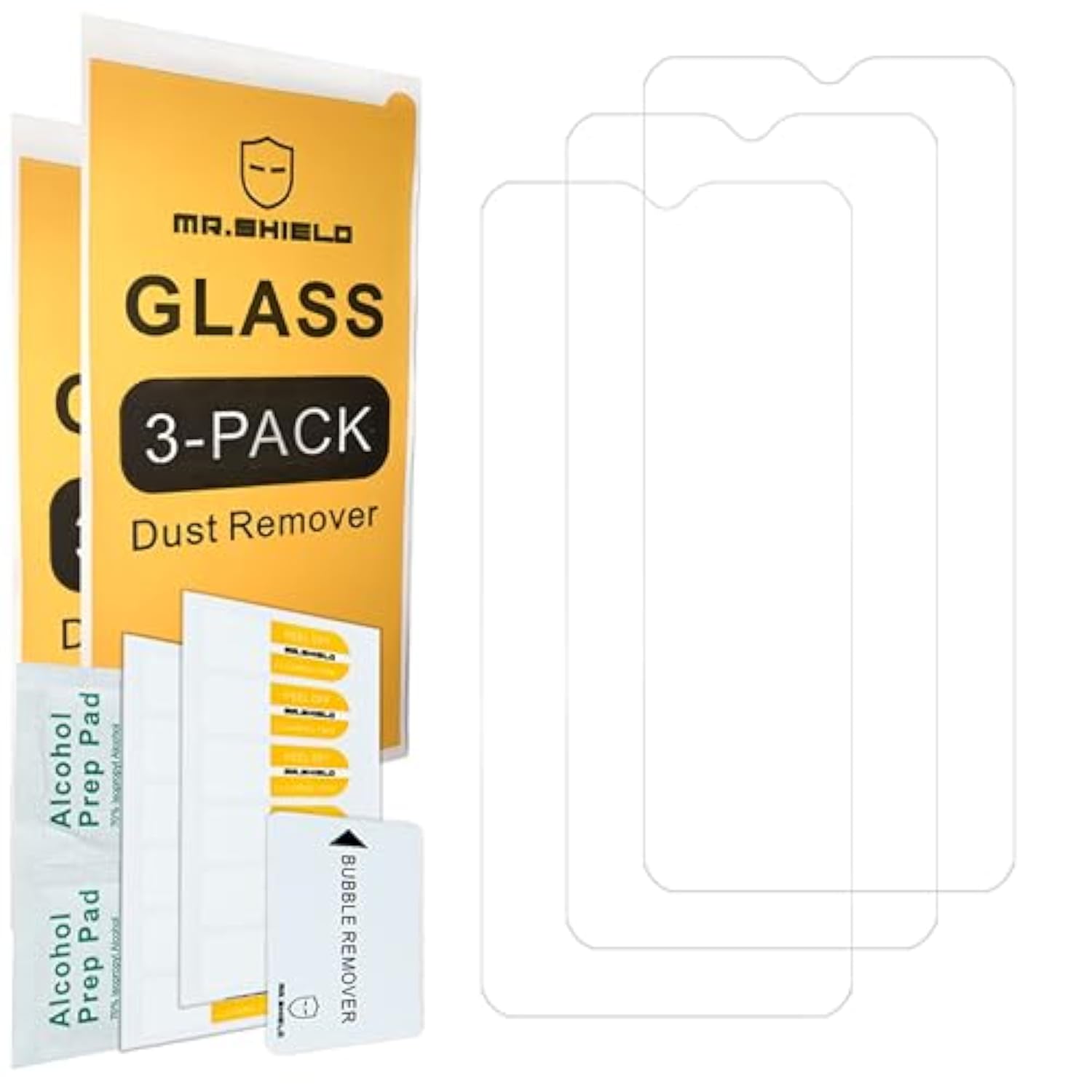 Screen Protector Compatible With Cricket Debut S3 [Tempered Glass] [3-Pack] [Japan Glass With 9H Hardness]