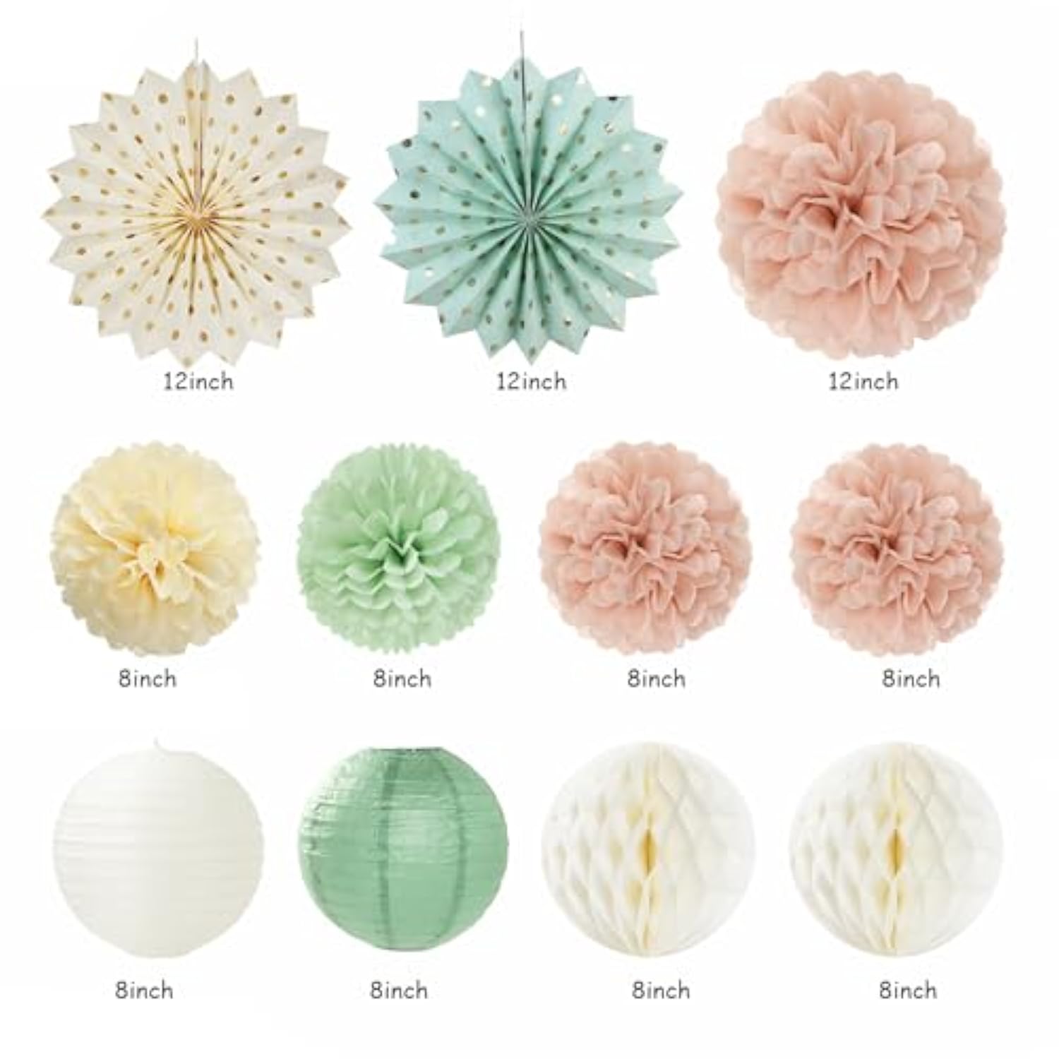 Sage Green & Blush Pink Boho Birthday Decor: 21-Piece Party Kit