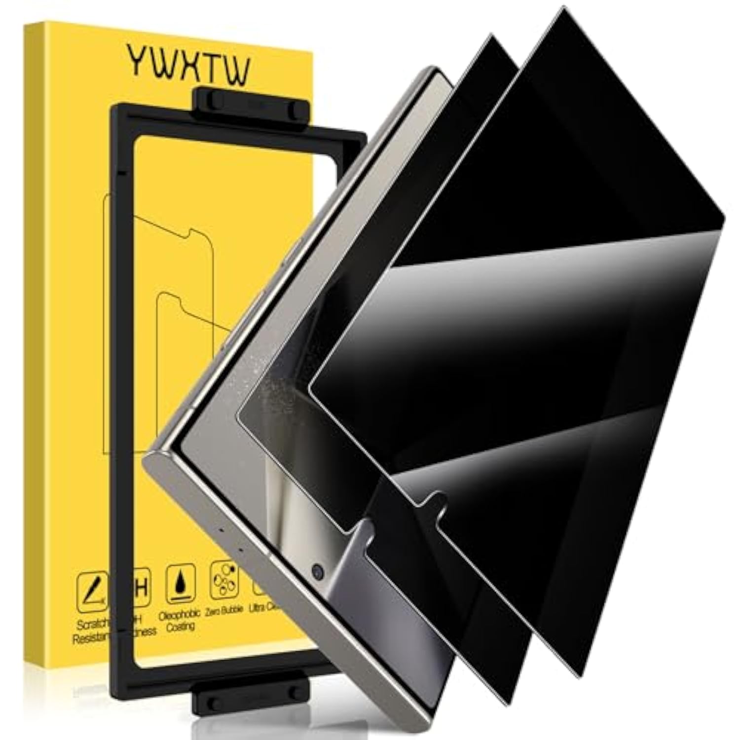 Ez Unlock Samsung Galaxy S24 Ultra Privacy Screen Protector 2 Pack