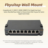 Wall Mount Compatible With Tp-Link Tl-Sg108 Tl-Sg108E Ls108Gp 8-Port Gigabit Easy Smart Switch, Metal Wall Mount Holder For Ethernet Switch Multi-Purpose Poe Switch Gigabit Switch Holder