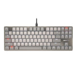 Kc 500 Mx Lp Mechanical Low Profile Keyboard | Slim Design | White Lighting | Pbt Key Caps New Mx Lp 2.0 Switches (Gray, Tkl)