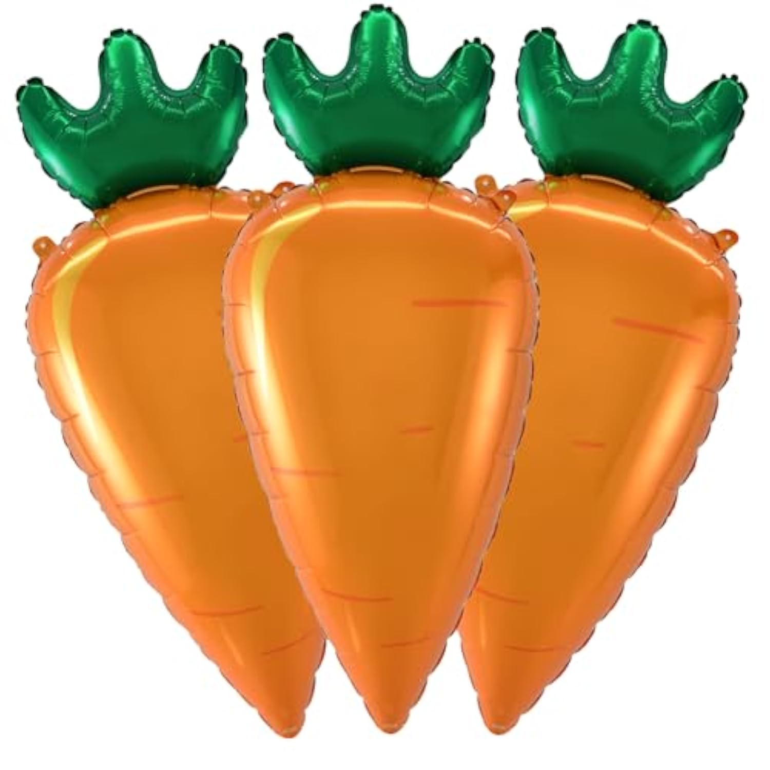 3-Pc Carrot Foil Balloon Set Easter & Veggie Theme Party Decor
