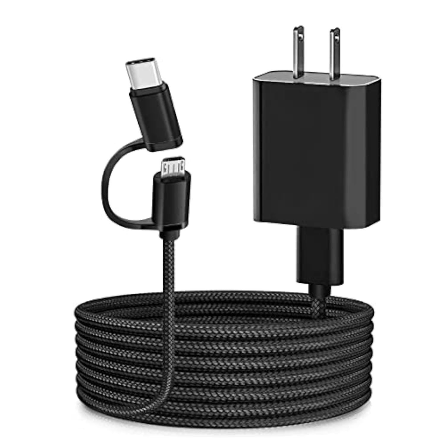 2 In 1 Usb Wall Charger Cable Charging Cord For At&T Calypso 2 / Calypso 3 / F