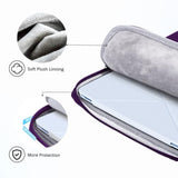 Purple Laptop Sleeve, 14 Inch, Compatible With Macbook Pro 2021, Notebook Asus, Acer Chromebook, Handmade, Zipper