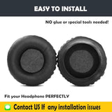 Hsc017 Earpads Replacement Cushion Compatible With Jabra Hsc016 Hsc017 Hsc018W Hsc012 Headsets Ear Covers With Protein Leather (60Mm)