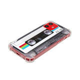 Phone Case Matte Finish Heavy Duty Soft Back Cover With Reinforced Corners Tpu Soft Bumper Retro Cassette Tape Case Compatible With Iphone 12