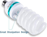85W CFL Photography Light Bulb 5500K Daylight Spiral Softbox E26 E27 Studio Lighting