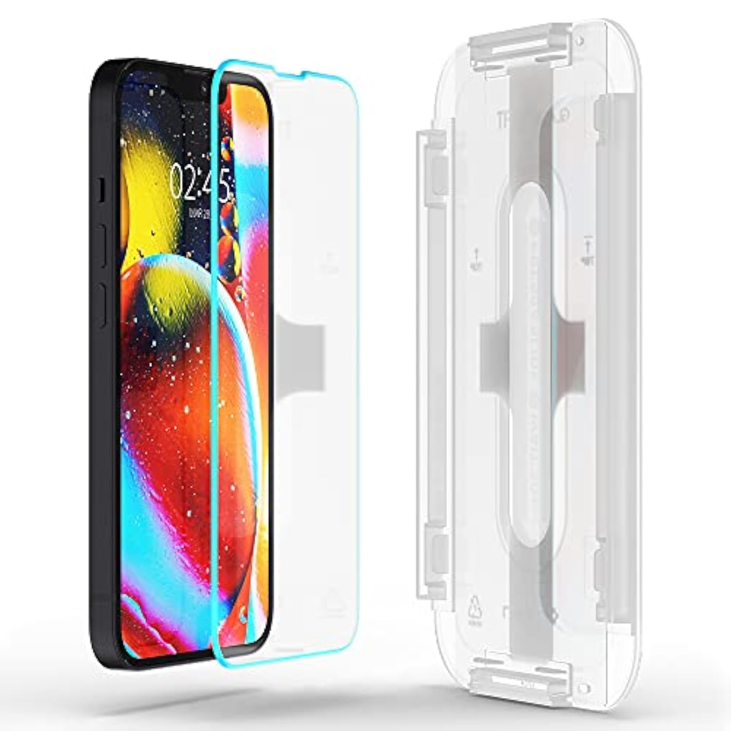 Spigen Tempered Glass Screen Protector [GlasTR EZ FIT] designed for iPhone 13 Mini [Case Friendly] - 2 Pack