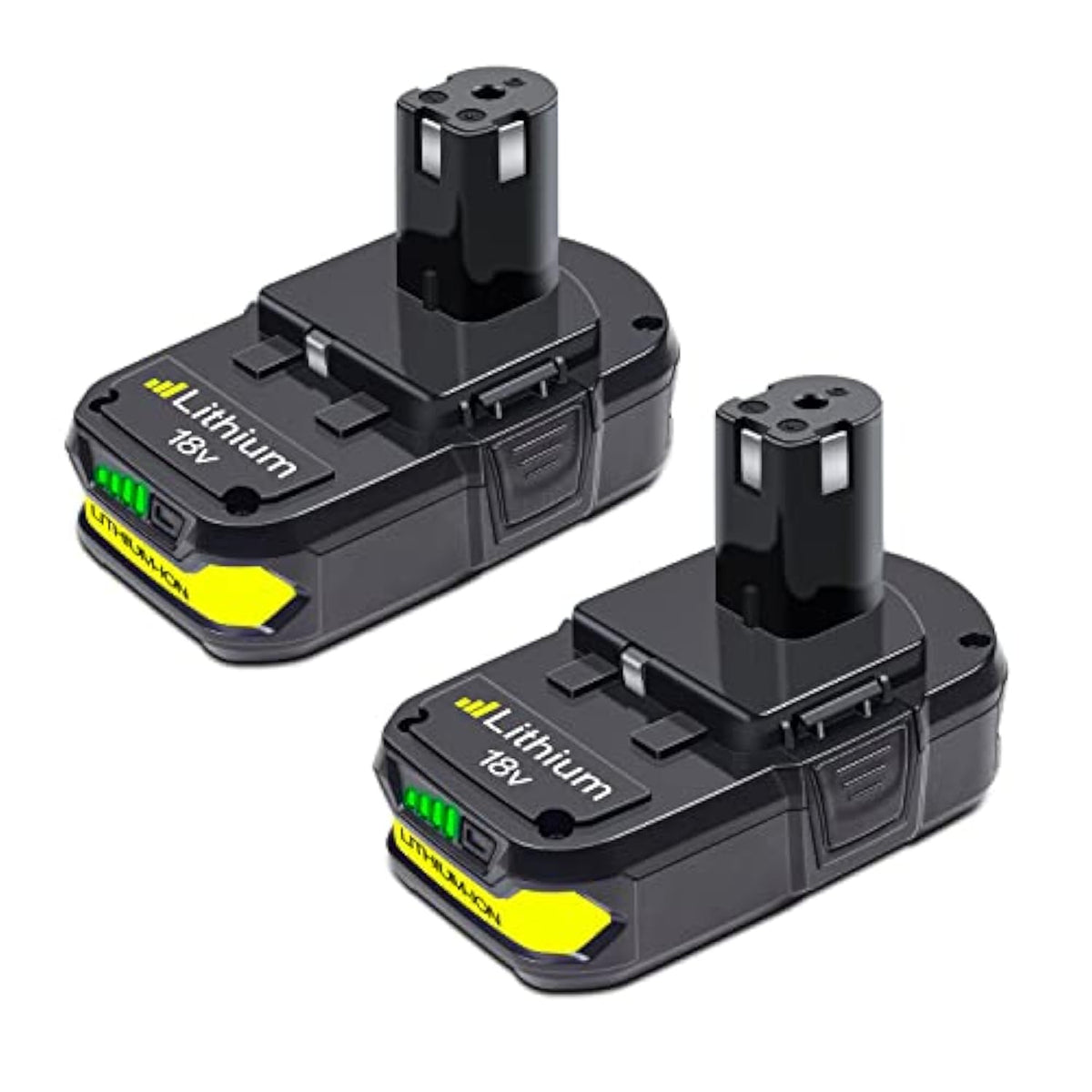 2-Pack 3.5Ah Replacement Batteries for Ryobi 18V One+ Cordless Tools