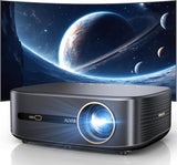 [1200 Ansi & Audio By Dbx-Tv] Projector With Wifi 6 And Bluetooth, 30W Speakers, Built In Netfiix App & Doiby Audio Outdoor Proyector, Auto Focus & Keystone Native 1080P Smart Projector, Black