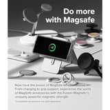 Ringke Fusion [Compatible with MagSafe] Designed for Samsung Galaxy Z Fold 6 Case, Transparent Scratch Resistant Shockproof Bumper Phone Cover - Magnetic Clear