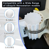 Adjustable Wall Mount Bracket Kit For Ubiquiti Nanostation Ns-5Ac Loco5Ac Nsm5 Locom5 Nsm2 Locom2 Ltu Lite Outdoor Wireless Bridge Mount Hold For Cpe Ap Client Access Point Installation -Pack Of 2