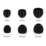 Ear Tips For S9 Note 9 Earbuds, Replacement Silicone Earbud Tips, S/M/L Size Included, 6 Pair Black