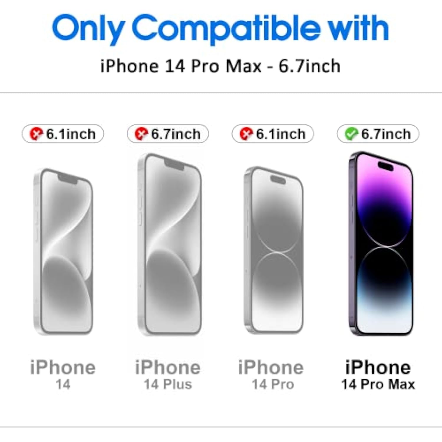 [2 Pack Matte Glass Screen Protector Compatible For Iphone 14 Pro Max, Dynamic Island Compatible/Anti-Glare [No Bubbles] Install Frame/Smooth As Silk, Iphone 14 Pro Max 6.7Inch 2022