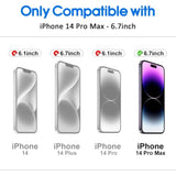 [2 Pack Matte Glass Screen Protector Compatible For Iphone 14 Pro Max, Dynamic Island Compatible/Anti-Glare [No Bubbles] Install Frame/Smooth As Silk, Iphone 14 Pro Max 6.7Inch 2022