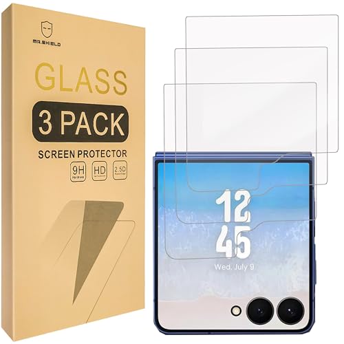 Screen Protector compatible with Samsung Galaxy Z Flip 7 5G (Front Screen Only) [Tempered Glass] [3-PACK] [Japan Glass with 9H Hardness]