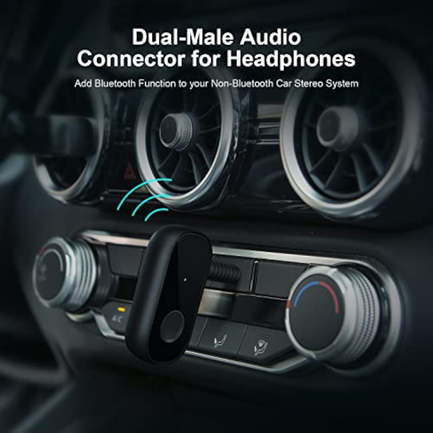 CableCreation 2 Pack 3.5mm 1/8 Stereo Jack to 3.5mm Audio Male to Male Adapter Connectors Gold Plated Compatible with for TaoTronics, Mpow BH129 Bluetooth Receiver