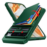 Cenmaso For Google Pixel 9 Pro Case/Pixel 9 Case With Card Holder (4 Cards) & Sliding Camera Cover & Kickstand?Rfid Blocking? Fullbody Shockproof Wallet Phone Case For Pixel 9/9 Progreen