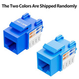 Ul Listed Cat6 Keystone Jack Rj45 Keystone Jack 10-Pack, Utp Modular Ethernet
