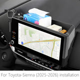 Car Phone Holder Center Console Organizer For Toyota Sienna 2025 2026?12.3-inch Screen?Not Fit LE 8-inch Screen? Auto Accessories Navigation Bracket