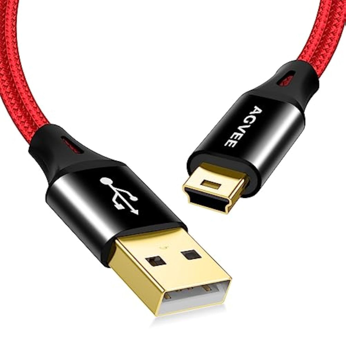 2 Pack 3Ft Mini Usb Cable, Braided Durable Usb-A To Mini-B Charger Charging Co
