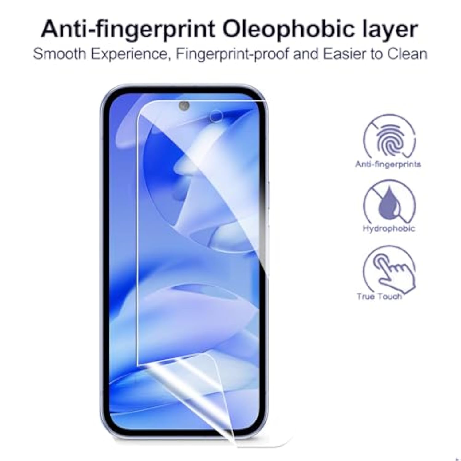 2+2 Pack For Google Pixel 9A Hydrogel Screen Protector [Not Glass] + Camera Lens Protector Tempered Glass, Touch Sensitive Self-Healing For Google Pixel 9A Screen Protector