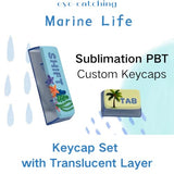 Blue Pudding Keycaps, Dye Sub Pbt Keycaps,Custom Keycaps For Mechanical Gaming Keyboard,Shine Through Keycaps,Compatiability For 100%, 95%,80%,75%, 65%, 60% (Robot Anime)