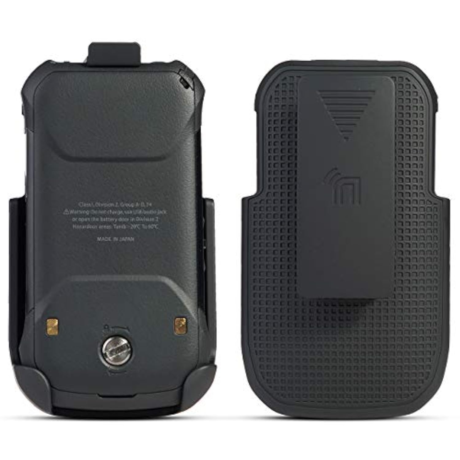 Nakedcellphone Holster For Kyocera Duraxv Extreme, Duraxe Epic, Duraxa Equip, [Rotating/Ratchet] Belt Clip Flip Phone Holder Case For Verizon E4810 E4811, At&T Firstnet E4830, Us Cellular E4831, Black