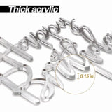 Happy Birthday Cake Topper, Mirrored Silver Acrylic Versatile Cake Topper For Birthday Party Decoration Ideas, Perfect Keepsake For Your Family And Friends