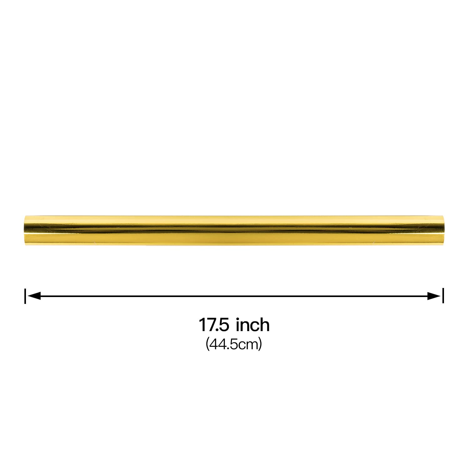 Gold Metallic Wrapping Paper - Solid Color Paper Perfect For Wedding, Birthday, Christmas, Baby Shower - 17.5 Inches X 32.8 Feet