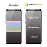 (2 Pack) Designed For Samsung (Galaxy S9 Plus) Tempered Glass Screen Protector With (Easy Installation Tray) Anti Scratch, Bubble Free (Black)