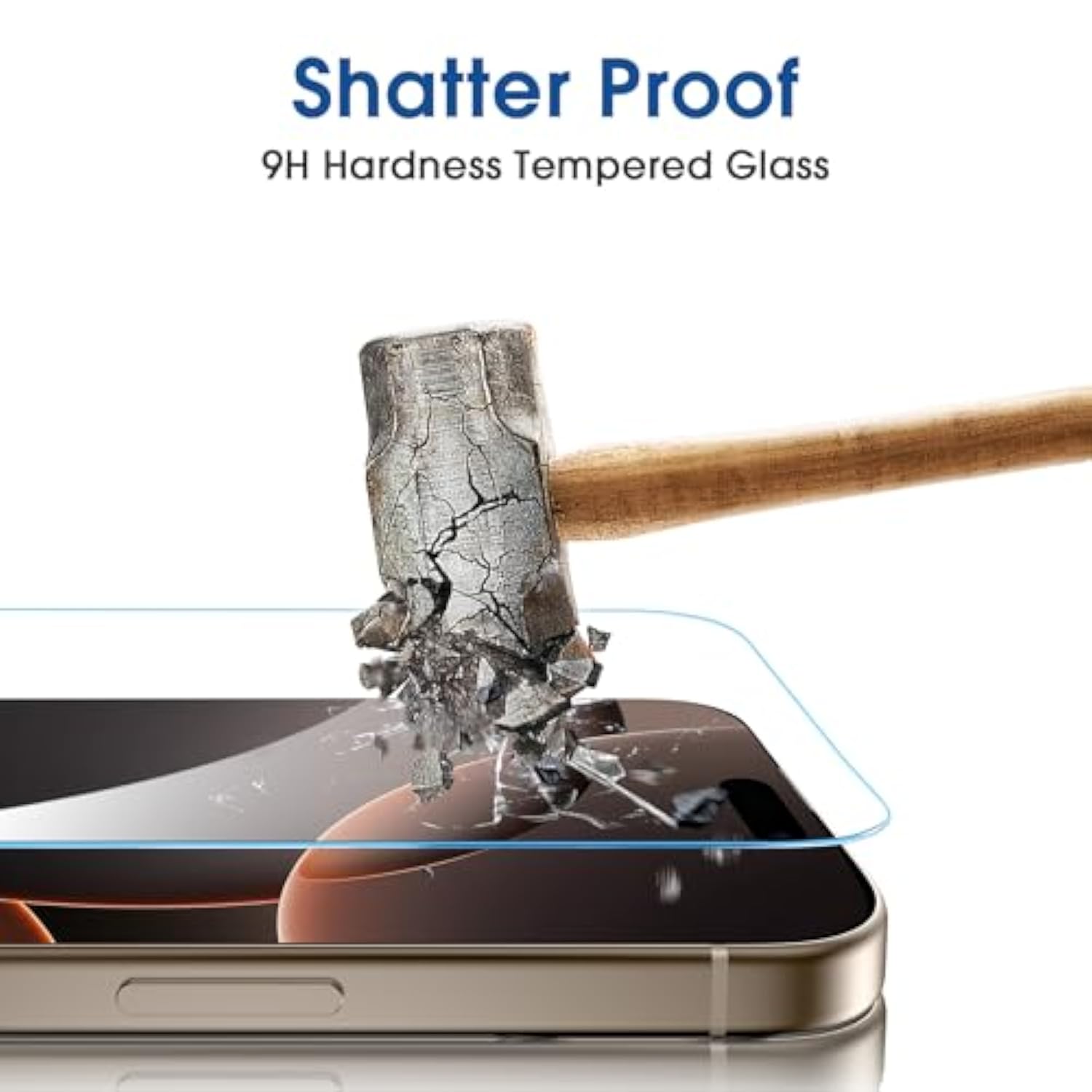 amFilm Auto-Alignment OneTouch for iPhone 16 Pro Max [6.9''] Screen Protector + Camera Lens Protector, Tempered Glass, 30 seconds Installation, Bubble Free, Case Friendly, Anti-Scratch [2+2 Pack]