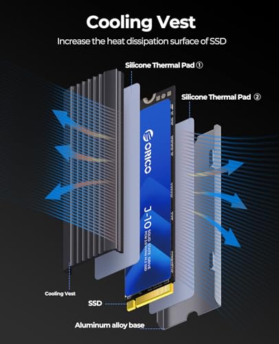 M.2 Nvme Ssd 512Gb With Heatsink, Up To 2800Mb/S Pcie Gen3X4 2280 Internal Solid State Drive, Slc Cache 3D Nand, Compatible With Laptop And Pc Desktops -J10