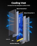 M.2 Nvme Ssd 512Gb With Heatsink, Up To 2800Mb/S Pcie Gen3X4 2280 Internal Solid State Drive, Slc Cache 3D Nand, Compatible With Laptop And Pc Desktops -J10