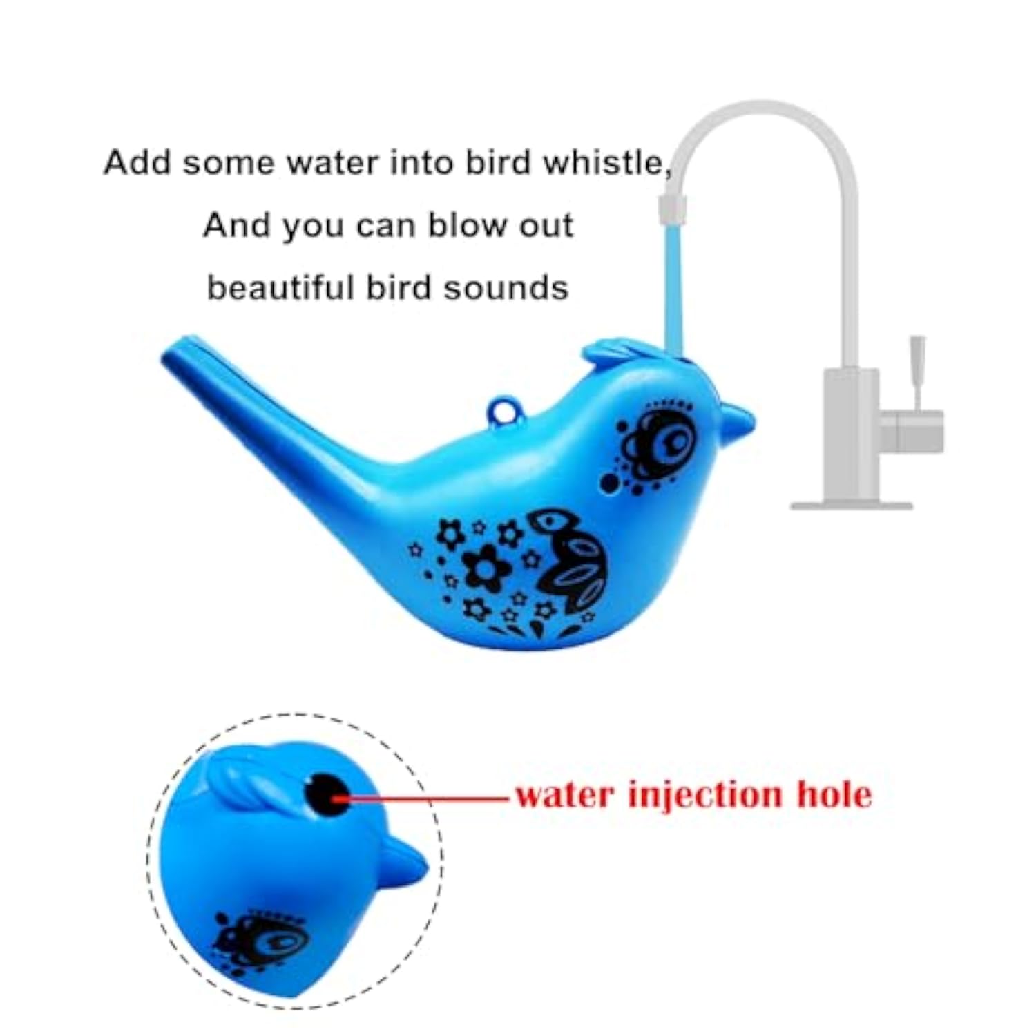 24pcs Bird Water Whistle Party Favors Musical Toy for Kids Birthday