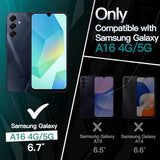 Slim Fit Case For Samsung Galaxy A16 5G / 4G 6.7-Inch, Soft Tpu Thin Protective Phone Cover With Matte Finish, Shockproof (Black)