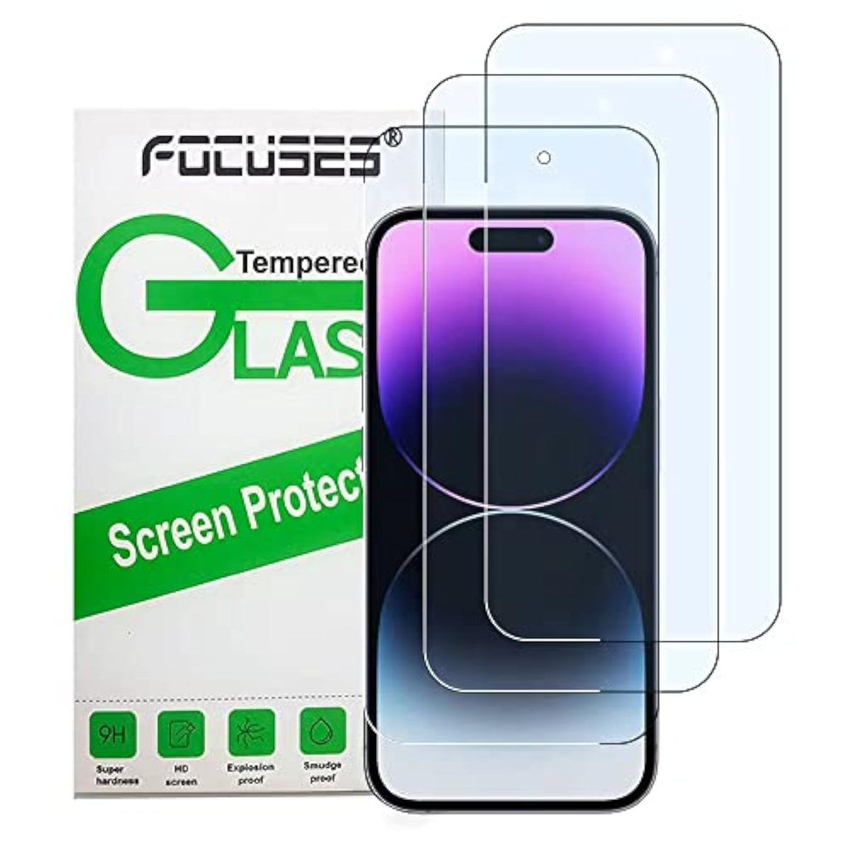 Screen Protector For Iphone 14 Pro Max Blue Light Screen Protector 6.7Inch. Anti Blue Light Tempered Glass Film For Iphone 14 Pro Max 3 Pack