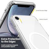 Magnetic For Iphone Xr Case [Mil-Grade Drop Protection] [Compatible With Magsafe] Shockproof Slim Transparent Protective Phone Case, Clear