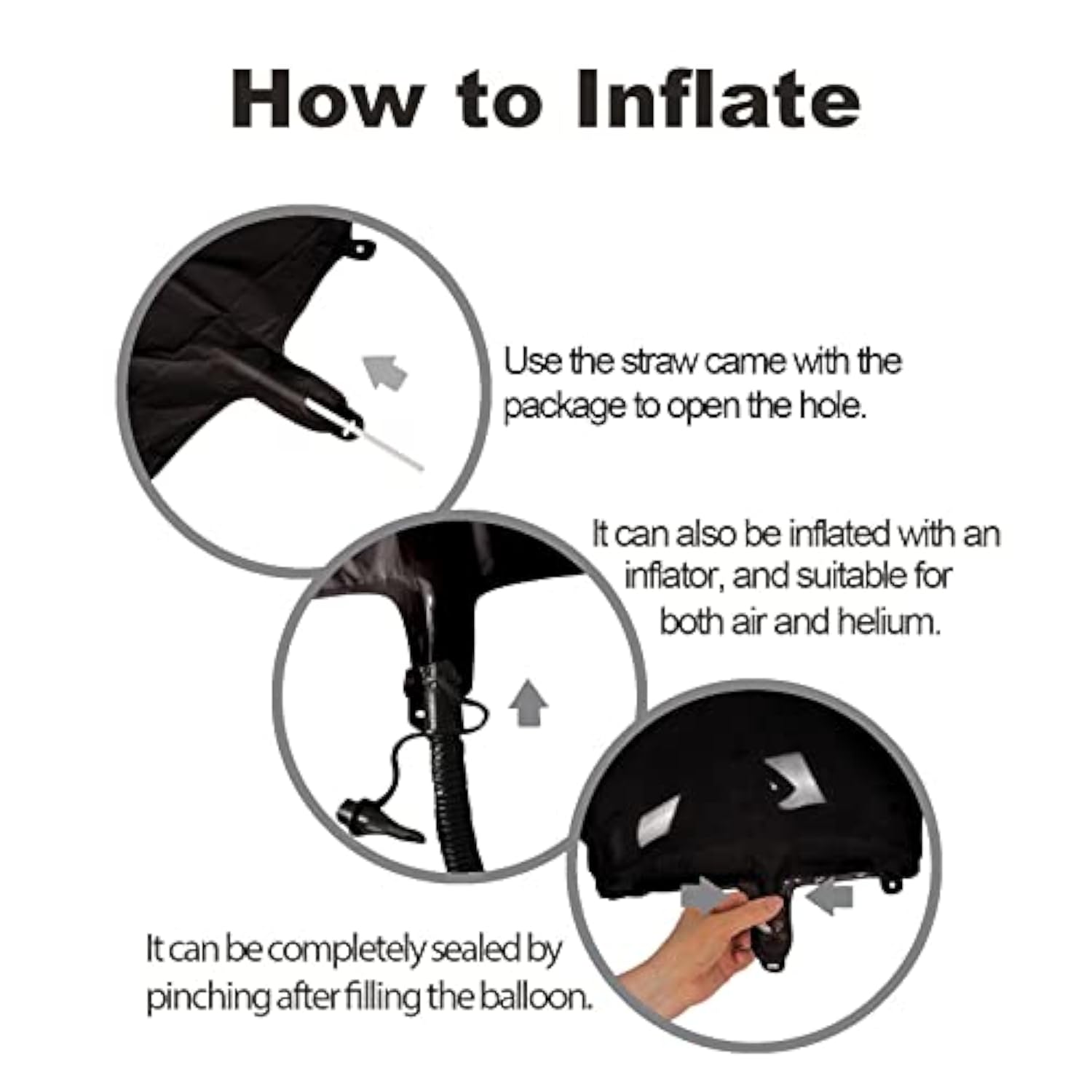 40" Black Race Car #4 Foil Balloon Giant Mylar for Boy's Birthday & Graduation