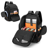 Dj Cable Backpack With 3 Detachable Dividers And Laptop Compartment, Dj Controller Bag For Microphones, Sound Equipment And Music Instrument