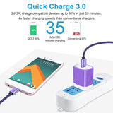 Fast Charger Block Wall Pug Type C Charger Cable Quick Phone Charger For Samsung Galaxy S24 S23 S22 S21 S20 Ultra Fe 5G Plus S10 S10E S9 S8 Note 20 10 9 8, A53 5G A52 A42 A32 A13 A14 A51 A71 A20 A03S